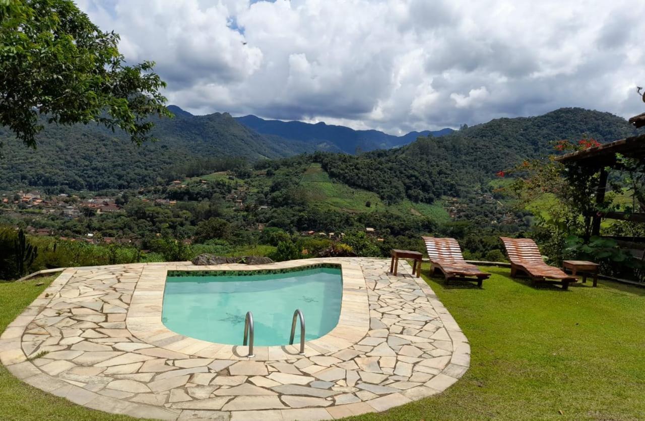 Villa Casa Alpina Com Vista Panoramica De Lumiar Nova Friburgo Exterior foto